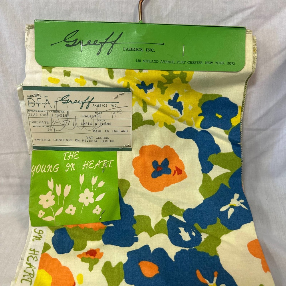 Greeff FABRICS, INC., Fabric Sample, The Young In Heart